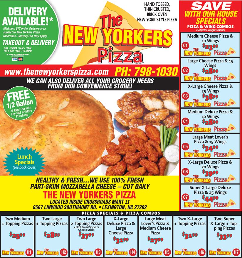 The New Yorkers Pizza - 336-798-1030